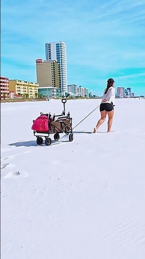 Cool Sled™ beach sled for wagons and coolers. Easily glide your gear across the sand . #beachsled