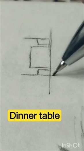 dinner table#art #drawing #sketch #Ziddartstudio