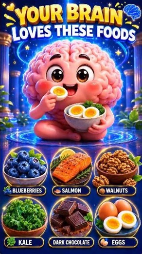 6 Powerful Foods That Boost Brain Health Naturally ​​🧠