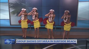 Group shows off hula in Surfside Beach