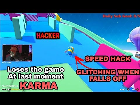 Streamer spectate Cheater on Fall Guys and Cheater gets Instant Karma