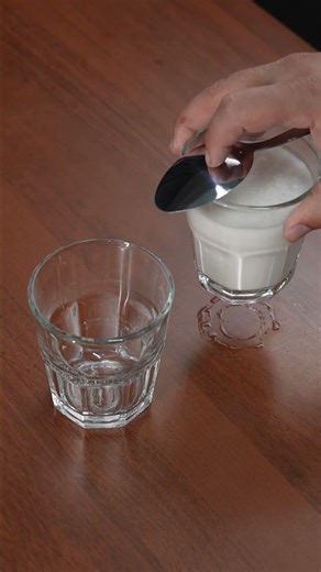 Pour Milk Like a Pro Using a Spoon 🥛