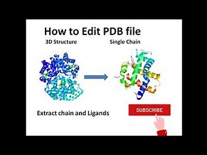 How to extract single chain from PDB files (Edit PDB files)