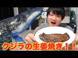 I'm going to make and eat ginger pork with whale meat!!