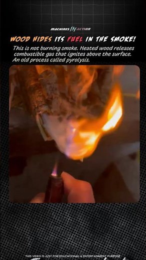 Wood Hides Its Fuel in the Smoke #didyouknow