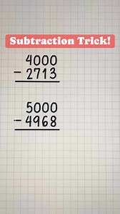 VIRAL MATH | Subtraction Trick #mathtrick #mathematics #tutorial #education #mathlove | Math Love