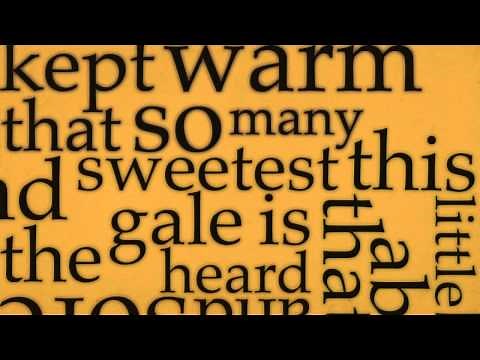 Kinetic Poetry Hope is the Thing With Feathers Emily Dickinson