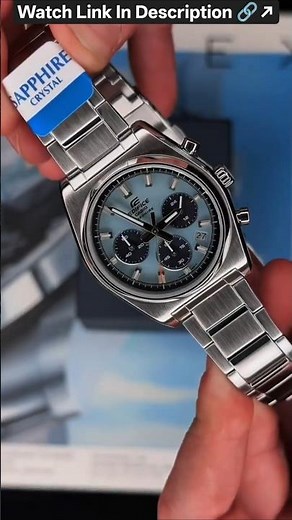 Edifice Casio Sapphire Chronograph Blue Dial Men's Watch #luxurywatchesformen #casio #edifice
