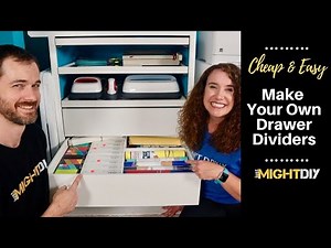 Make Your Own Drawer Dividers | Easy DIY Drawer Organizers