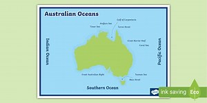 Australia Ocean Map