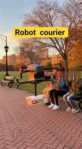 Drone Robot Delivers Parcels in Seconds! 🚁📦 #AIIsTheFuture #youtubeshorts