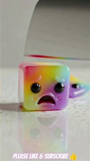 Knife chasing Jelly Cube like Tom and Jerry 😱🔪 #trending #shorts #yshorts #baby #toys