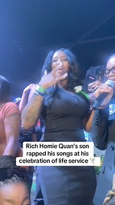 Rich homie Quan son raps his songs at his celebration of life service 🕊️ #RichHomieQuan #2024viralvideo #viralreels #fypviralシ #trendingreels #foryouシ #fyp #reels #hiphopculture | Street FAME FILMS