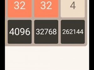2048 game: how to get 4096. Bonus: 32768 tile and 262144 tile :)