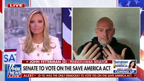 Fetterman breaks with Democrats on the SAVE Act: Not 'Jim Crow 2.0'