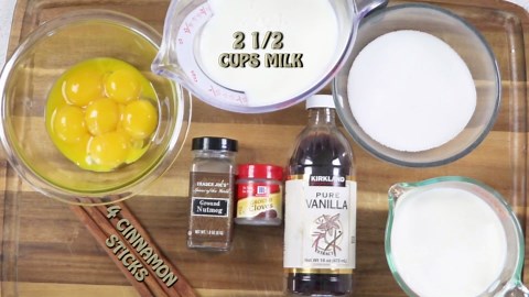 Old fashioned homemade eggnog