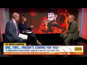 Robert Englund interview Australian TV 2016