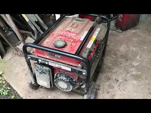 Predator 8750 generator runs rough then dies
