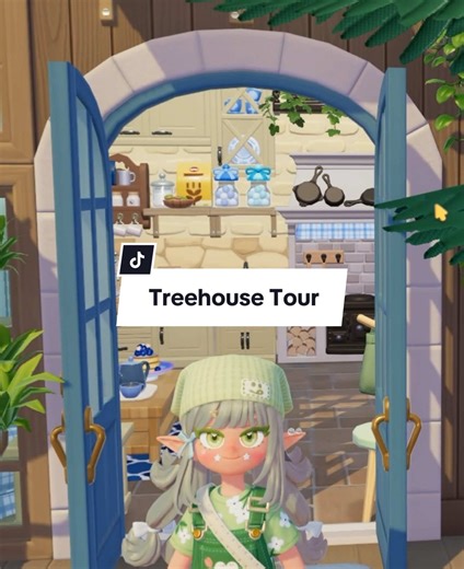 Explore My Tiny Blue Treehouse Design!