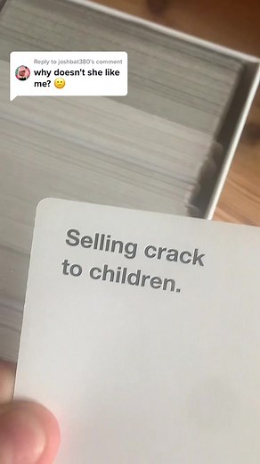 Reply to @joshbat380 #question #cardsagainsthumanity #cardsagainsthumanitychallenge #answer #foryou #fyp