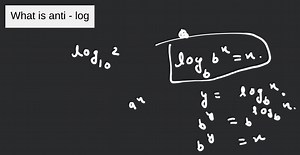 What is anti - log... | Filo