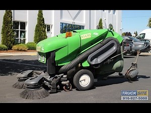 Green Machines 414RS Walk-or-Ride Industrial Sweeper for sale by Truck Site