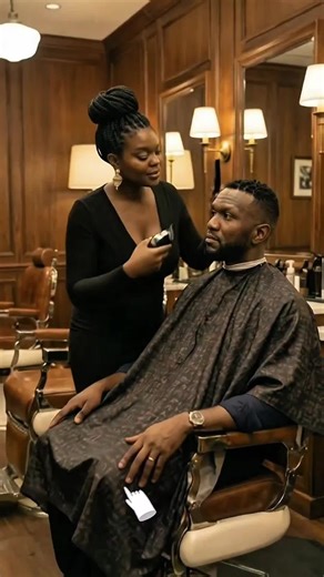 He is either the most innocent man on Earth or he’s playing hard to get! 😭 She threw every hint at him. #barbershop #flirtingfails #missedsignals #couplecomedy #oldvoiceshaiti