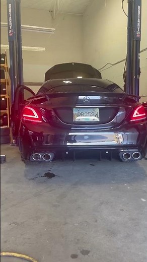 First CTSTurbo Catless downpipes installed on 2020 C43 AMG
