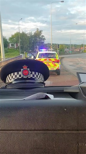 BMW Police Car with Blue Lights on TikTok