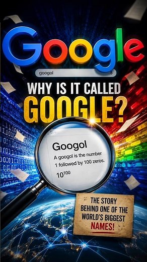 Why Is Google Called Google? 🤯 The real story starts with a number called Googol! 😲🔍