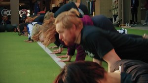 16K views · 489 reactions | Swimmers 欄 USAF Special Warfare Recruiting training See how Olympians Leah Smith & Zach Harting fared during a mentally and physically grueling dryland work out. Learn more » usaswimming.org/specialwarfare | USA Swimming | Facebook