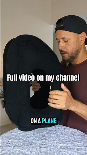Inflatable Travel Pillow Review #travelpillow #inflatable