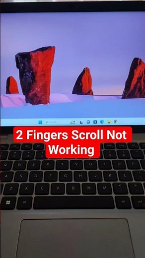2 Fingers Scrolling not working in laptop