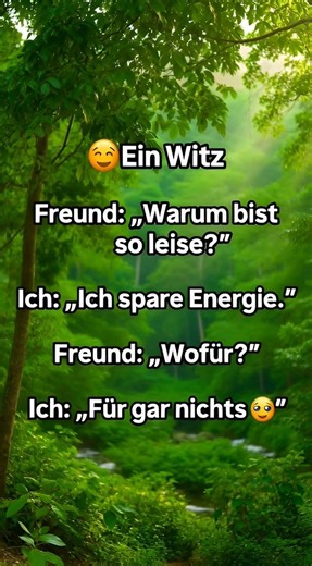 „Ich spare Energie 😂“