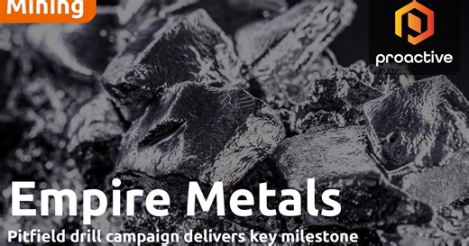 Empire Metals adds top experts as titanium testwork begins at Pitfield