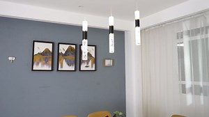 Modern Pendant Light for Kitchen Island Lighting Fixture, Black and Gold Modern Island Lights for Kitchen Over Table Luxury Crystal Led Chandelier with Bubble Design