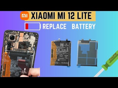 Xiaomi Mi 12 LITE - How to REPLACE the BATTERY tutorial
