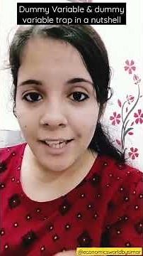 Dummy Variable & Dummy Variable trap in a nutshell. #dummyvariable #economics #economicsbysimar