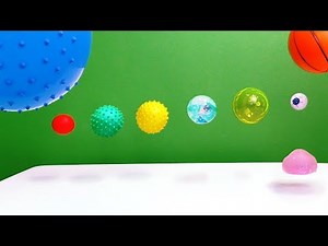 BALLS BOUNCING ball dropping sensory stimulation