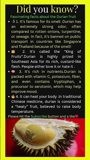 “Durian: The Fruit That Smells Like Trouble! 👑🦨”#facts