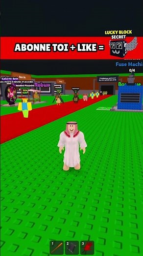 Avoir un LUCKY BLOCK SECRET GRATUIT sur STEAL A BRAINROT 🤩 #shorts #roblox