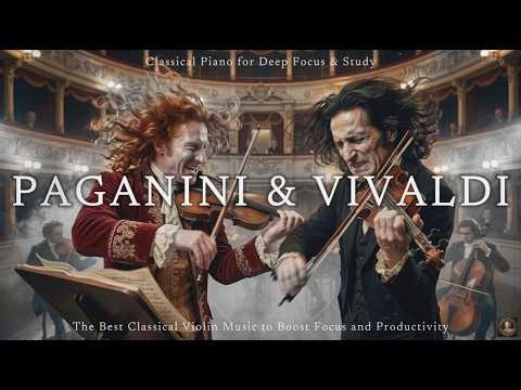 Paganini vs Vivaldi | The Best Classical Violin Music🧠to Boost Focus and Productivity