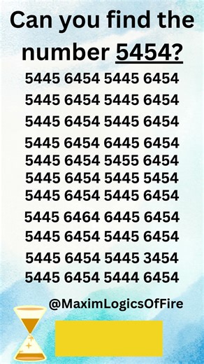 Can you find the number 5454 #shorts #viral #new #guess #trending