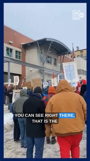 Protesters gathered in downtown Milwaukee after this morning's shooting in Minneapolis involving federal agents. | WISN 12 NEWS