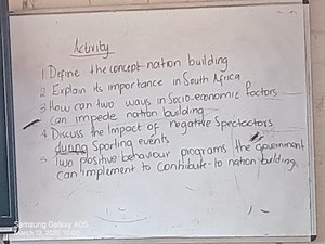 Activity1 Define the concept -nation building2. Explain its i... | Filo