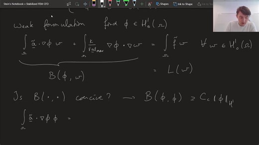 18 - Analysis - Coercivity of advection-diffusion