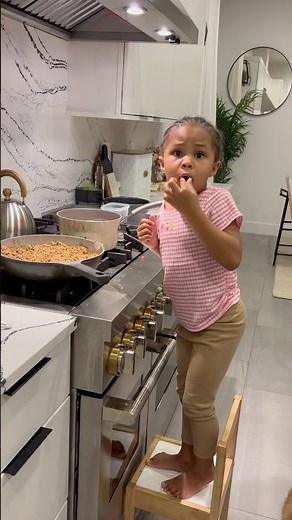 Dad catches daughter sneaking food before dinner #shorts