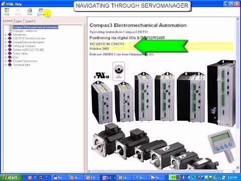 Parker Compax3 I10T10: Lesson A: ServoManager