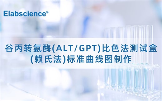 谷丙转氨酶(ALT/GPT)检测标准曲线图制作