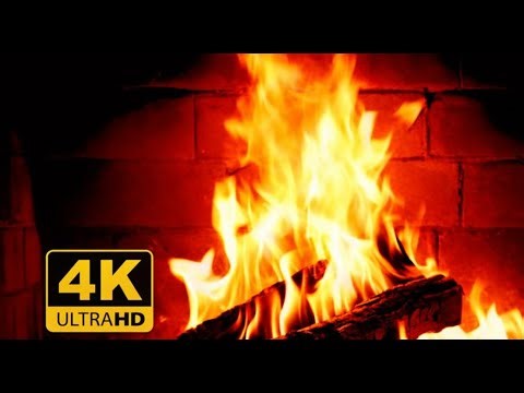 FIREPLACE SOUNDS for SLEEPING | 4K ULTRA HD | RELAX & SLEEP